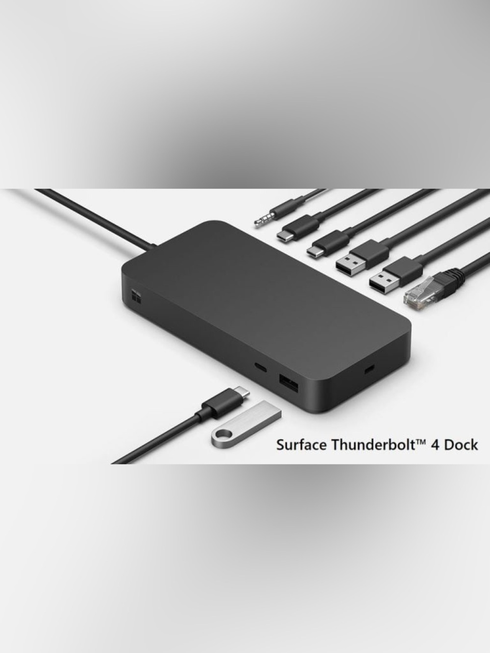 New in Box - Microsoft Surface Thunderbolt 4 Dock - Matte Black